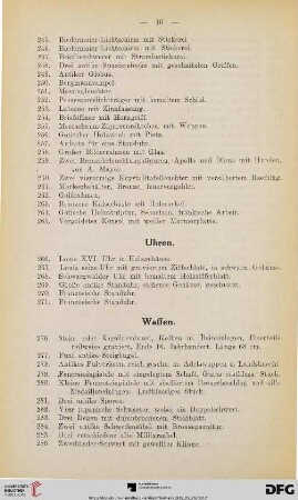 Uhren (Nr. 266-271)