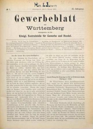 Gewerbeblatt aus Württemberg. 1895