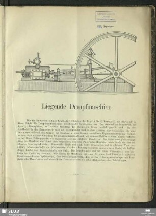 Liegende Dampfmaschine
