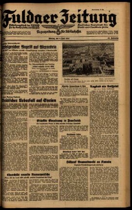 Ausgabe vom Montag, den 09. Juni 1941.