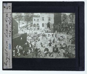 Brueghel (Pieter d. Ä.), Die Kinderspiele (Wien KhM GG1017)
