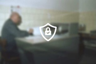 Stormarnhaus: Vervielfältigungsstelle mit Mitarbeiter: Kopierer