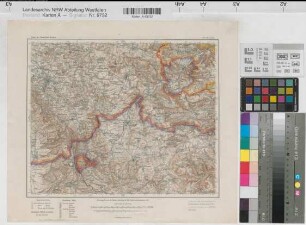 Deutsches Reich Karte des Deutschen Reiches Nr. 333 Detmold 1905 1 : 100 000 28 x 34 Kartographische Abteilung der Preußischen Landesaufnahme Benkhausen