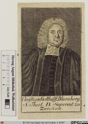 Bildnis Christian Gotthilf Blumberg