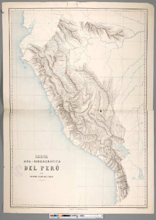 Carta Oro-Hidrográfica Del Perú