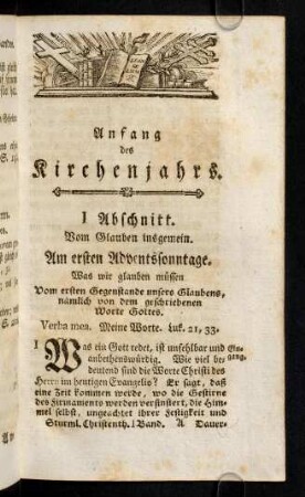 1-138, I. Abschnitt