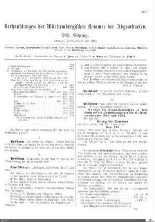 202. Sitzung, Stuttgart, 3.7.1903