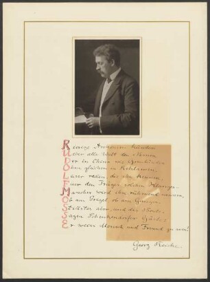 [Dr.] Georg Reicke [Bürgermeister]