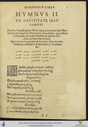 Hymnus II Ad nativitate Iesu Christi