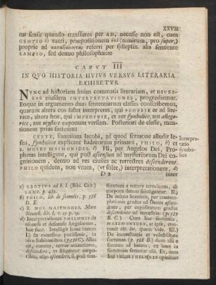 Caput III In Quo Historia Huius Versus Literaria Exhibetur