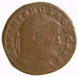 Münze, Follis, 302 - 303