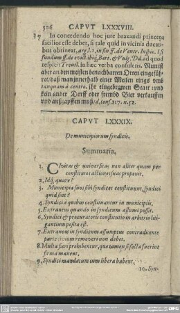Caput LXXXIX. De municipiorum syndicis