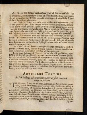 245-252, Articulus Tertius