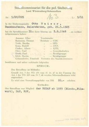 Gaiser, Otto