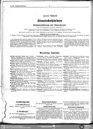 Zweiter Abschnitt. Staatsbehörden