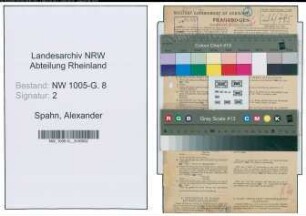 Entnazifizierung Alexander Spahn , geb. 13.02.1899 (Ingenieur)