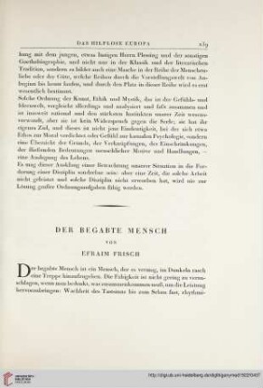 Der begabte Mensch