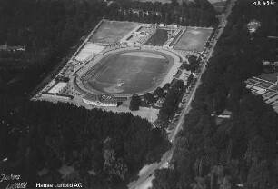 Dresdner Kampfbahn (Rudolf-Harbig-Stadion Dresden) : Blickrichtung Norden