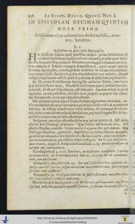 In epistolam decimam quintam nota.