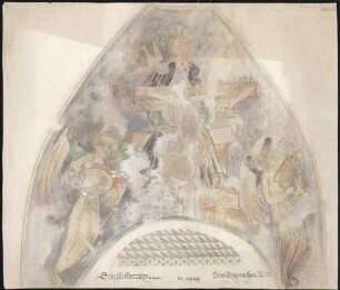Oberacker Evangelische Pfarrkirche St. Andreas (Sakristei Oberacker) Majestas Domini