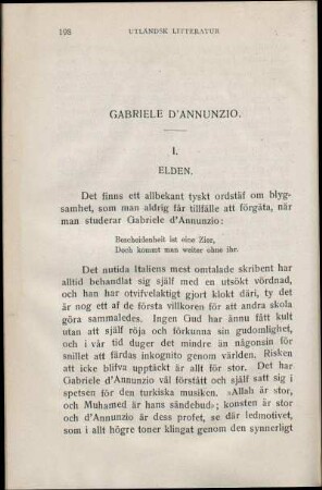 Gabriele D'Annunzio.