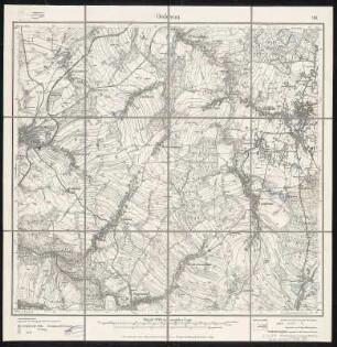 Meßtischblatt 98 : Oederan, 1921 : Oederan. - Aufgen. 1912, hrsg. 1916, einz. Nachtr. 1921. - 1:25000. - Leipzig, 1921. - 1 Kt.