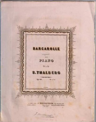 Barcarolle : op. 60