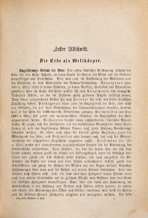 Allgemeine Erdkunde : ein Leitfaden der astronomischen Geographie, Meteorologie, Geologie und Biologie