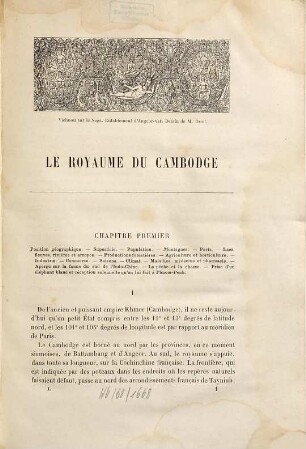 Le Royaume du Cambodge, 1