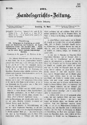 No. 15. 15. April 1871