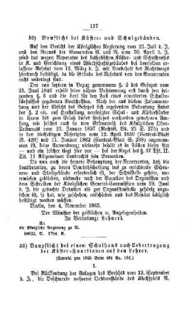 Baupflicht bei Küster- und Schulgebäuden : [IV. Elementarschulwesen]