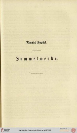 9. Sammelwerke