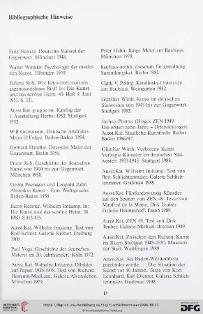 Bibliographische Hinweise