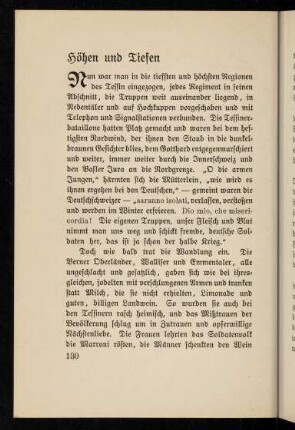 130-147, Höhen und Tiefen