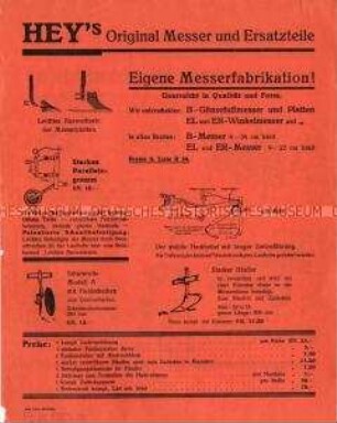 Zusatz-Geräte für Hackmaschinen