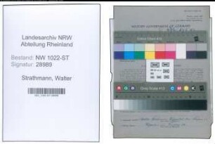 Entnazifizierung Walter Strathmann , geb. 20.02.1889 (Polizeibeamter)