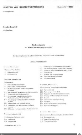 Fischereigesetz
