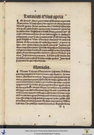 Horacius et eius opera.