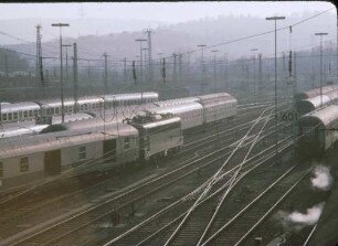 Bw Stuttgart Abstellbereich Nord Lok 110 391 Gepäckwagen