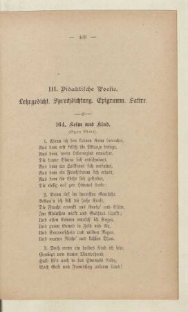 III. Didaktische Poesie