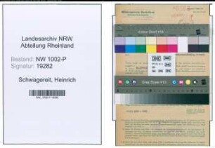 Entnazifizierung Heinrich Schwagereit , geb. 17.03.1888 (Polizeibeamter)