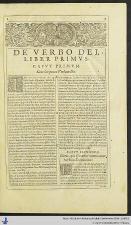 De Verbo Dei, Liber Primus.