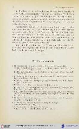 Schriftenverzeichnis