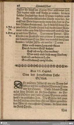 Das VII. Capitel. Von der beruffenden Liebe Gottes