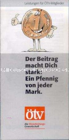 Informations- und Werbeprospekt der ÖTV mit Mitgliederwerbung