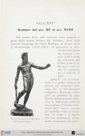 Sala XVI: Sculture dal sec. XV al sec. XVIII