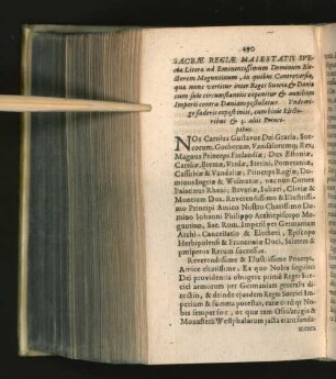 Sacrae Regiae Maiestatis Svecia Litera ad Eminentissimum ... [u.a.]