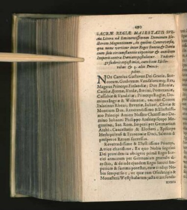 Sacrae Regiae Maiestatis Svecia Litera ad Eminentissimum ... [u.a.]