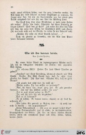 2: Wie ich ihn kennen lernte