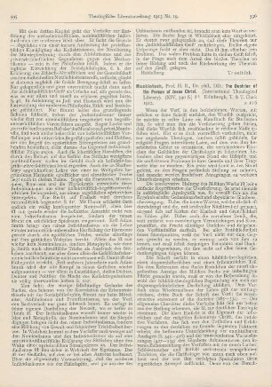 596-598 [Rezension] Mackintosh, H. R., The Doctrine of the Person of Jesus Christ